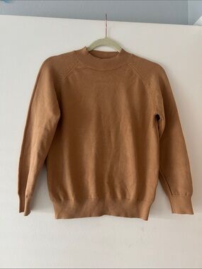Women's Crewneck Sweater in Camel Brown